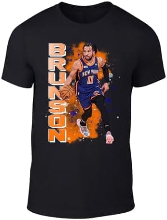 Jalen Brunson Drawing Style Throwback T-Shirt